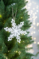 Iron Snowflake Christmas Ornament Hanger Set of 6