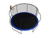 Outdoor Trampoline 14' - Basketball Hoop, Enclosure Net, Ladder