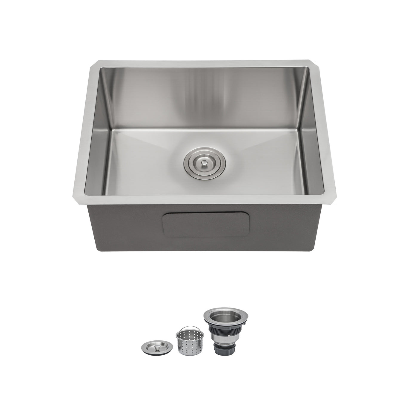 23 Inch Undermount Stainless Steel Kitchen Sink Single Bowl