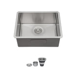 23 Inch Undermount Stainless Steel Kitchen Sink Single Bowl