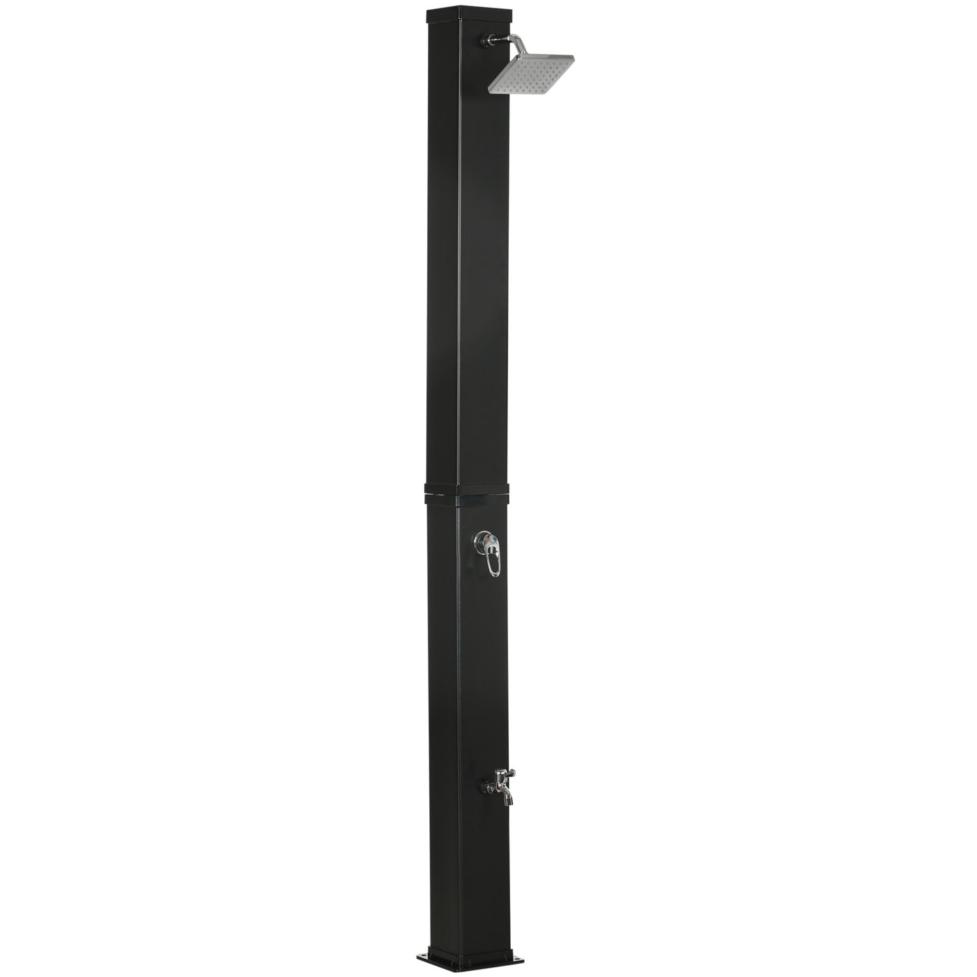 Outsunny 10.6 Gallon Solar Heated Outdoor Shower Pool Spa