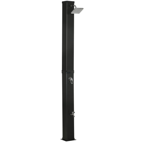 Outsunny 10.6 Gallon Solar Heated Outdoor Shower Pool Spa