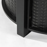 30" Propane Gas Fire Pit Table, 50000 BTU Round Steel Fire Pit