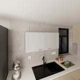 White 2 Door Wall Cabinet