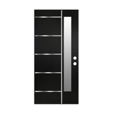 36 x 80 Textured Finished FRP Door, Double-sided Frosted Glass Modern Style