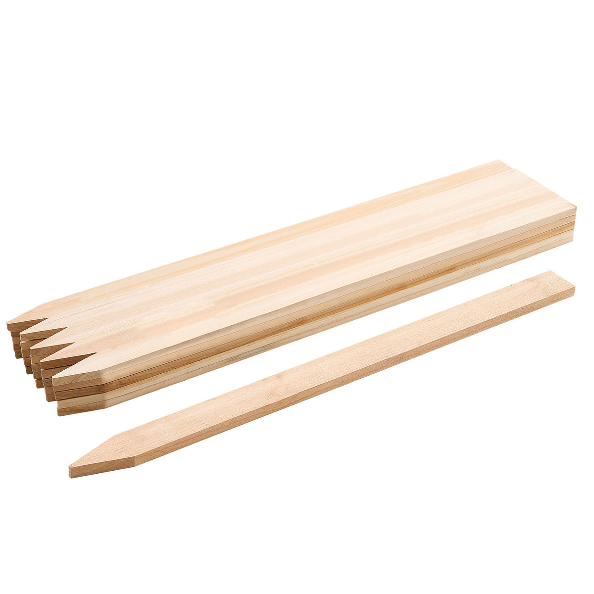 Wooden Garden Stakes, 25 Pcs 36 x 0.5 x1.5 in Survey Grading Stakes