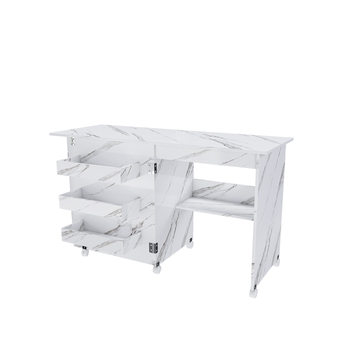 Engineered Wood Dining Table White
