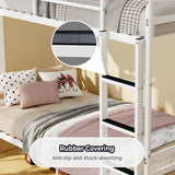 Twin Metal Bunk Bed White