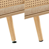 Solid Wood Coffee Table with Storage Natural