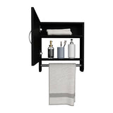 Mirror Medicine Cabinet - White - Towel Rack - 19.7"H x 17.7"W