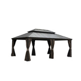 14x20 FT Hardtop Gazebo Metal Aluminum Frame Patio Pavilion