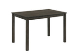 Dark Wood Rectangular Dining Table