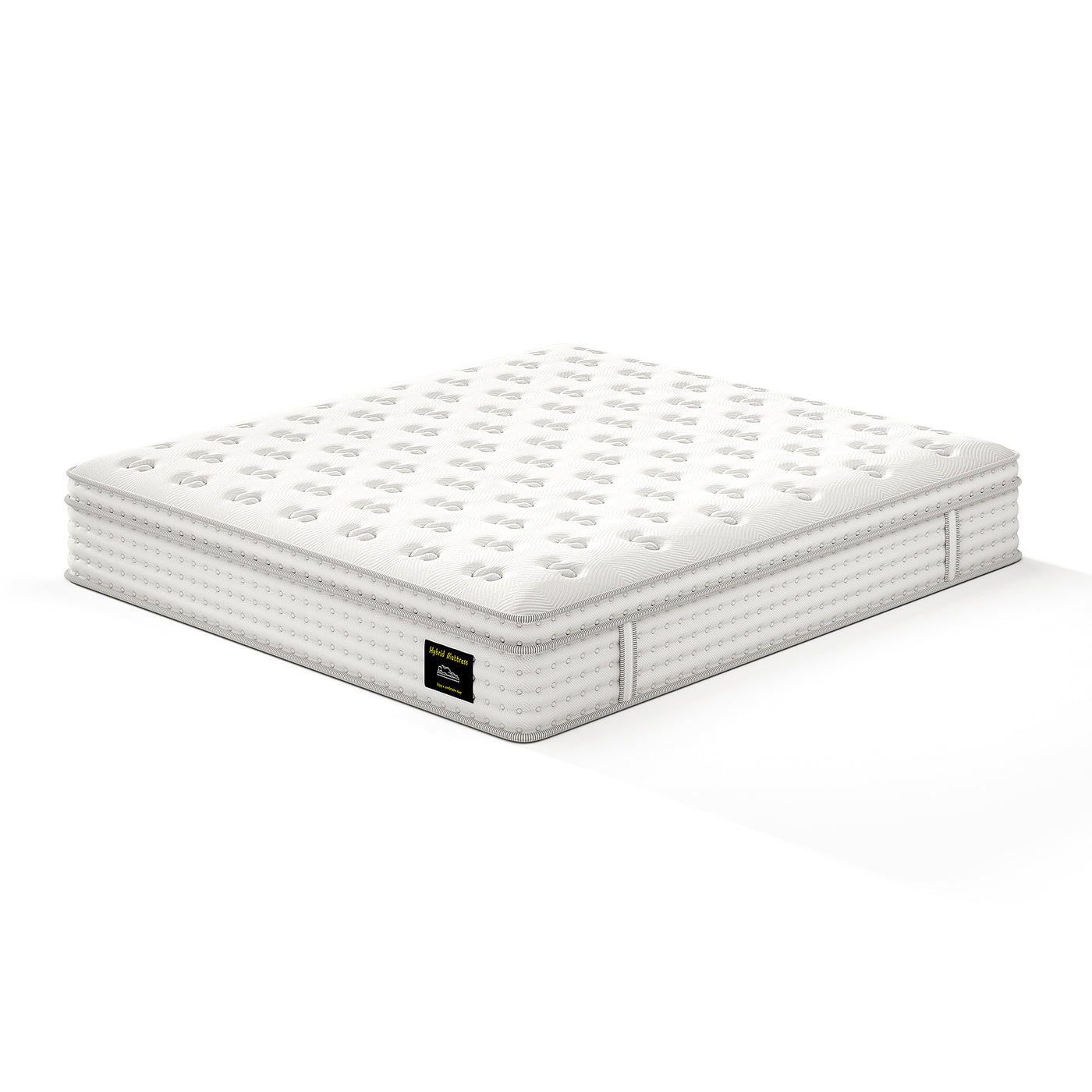12" King Hybrid Mattress Memory Foam Pocket Springs Pressure Relief