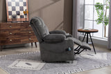 Velvet Recliner Power with Massage Grey