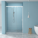 48"W× 76"H Triple Bypass Sliding Shower Door With 5/16 In. (8mm) Clear Glass