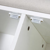28.74"Shoe Storage Bench with 2 Door Cabinet, Entryway Bench