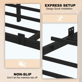 Full Engineered Wood Bed Frame Black