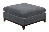 Ash Chenille Fabric Modular Ottoman Cushion