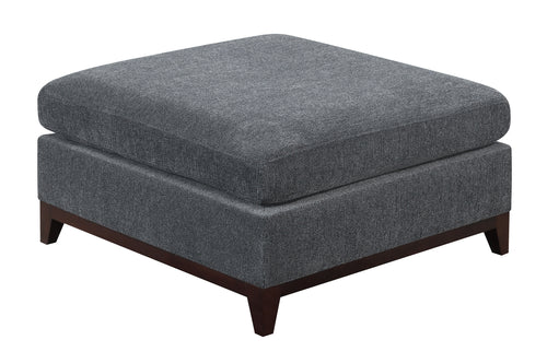Ash Chenille Fabric Modular Ottoman Cushion