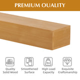 60" Fireplace Mantel Floating Shelf Fir Wood Light Brown