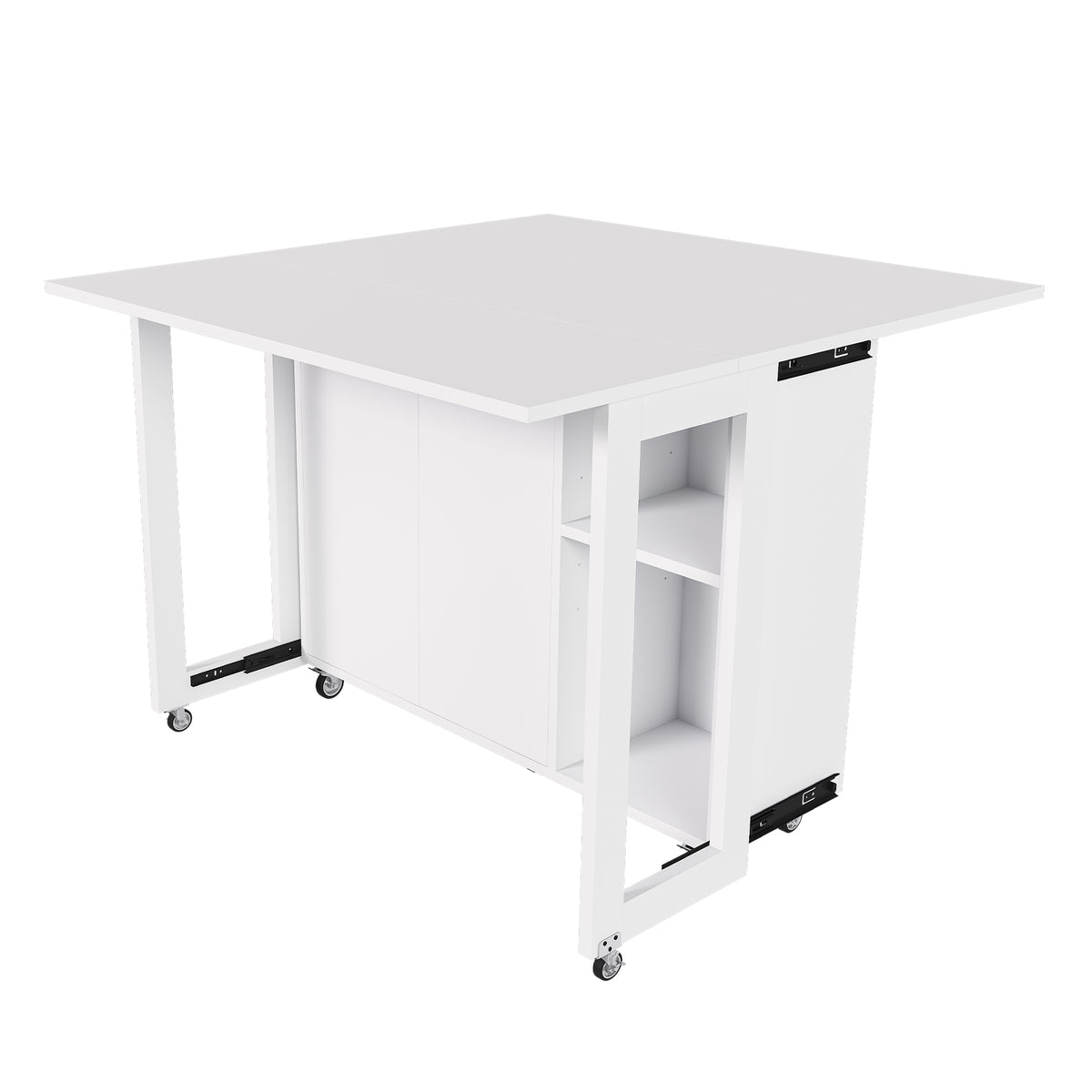 Engineered Wood Dining Table White 44"