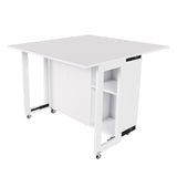 Engineered Wood Dining Table White 44"
