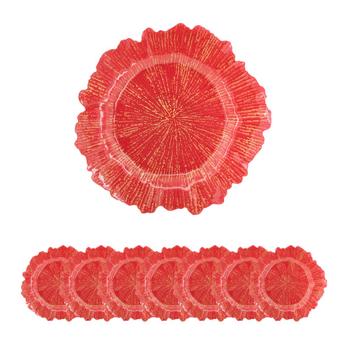 8 Pack Reef Plastic Charger Plate 13