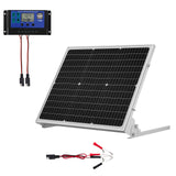 50W 12V Solar Panel Battery Charger MPPT Controller Boat RV