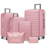 Luggage Sets 6 Piece with Duffel Bags, Hardside Expandable Suitcases with Spinne