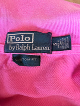 Polo by Ralph Lauren Big Pony Custom Fit Pink Polo Shirt - Size S