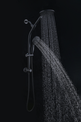 Dual Shower Head Set 26" Adjustable Slide Bar 10 Spray Settings