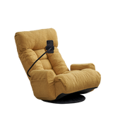Yellow Swivel Lounge Chair with 360 Rotating Seat