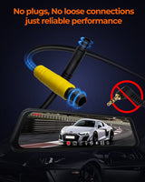 M4 3CH Mirror Dash Cam 1080P 60fps 12 Inch IPS Touchscreen