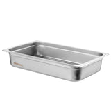6 Pack Full Size 4-Inch Stainless Steel Steam Table Pans