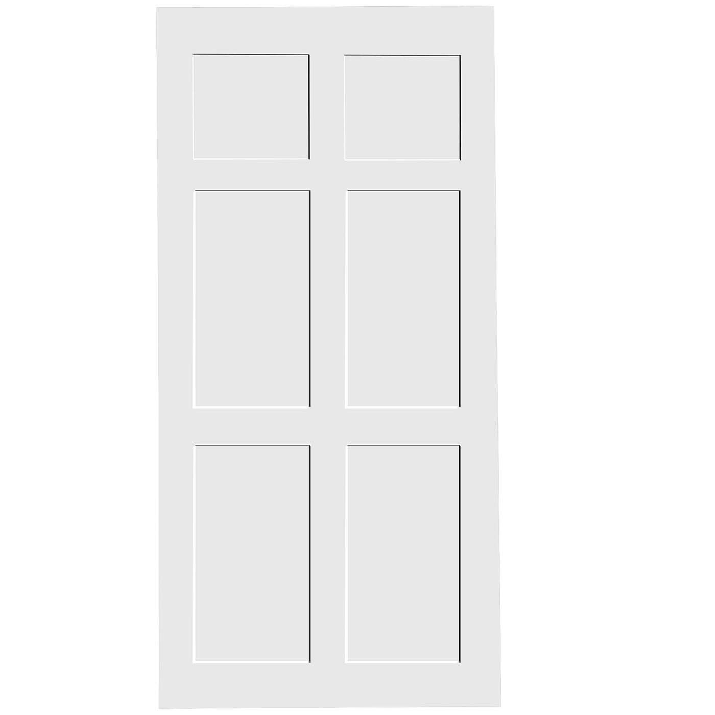 Crazy Elf 28x84 Six Panel Interior Door Slab Pre-Drilled