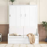 Queen Engineered Wood Murphy Bed White