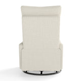 Velvet Recliner Swivel Power Beige