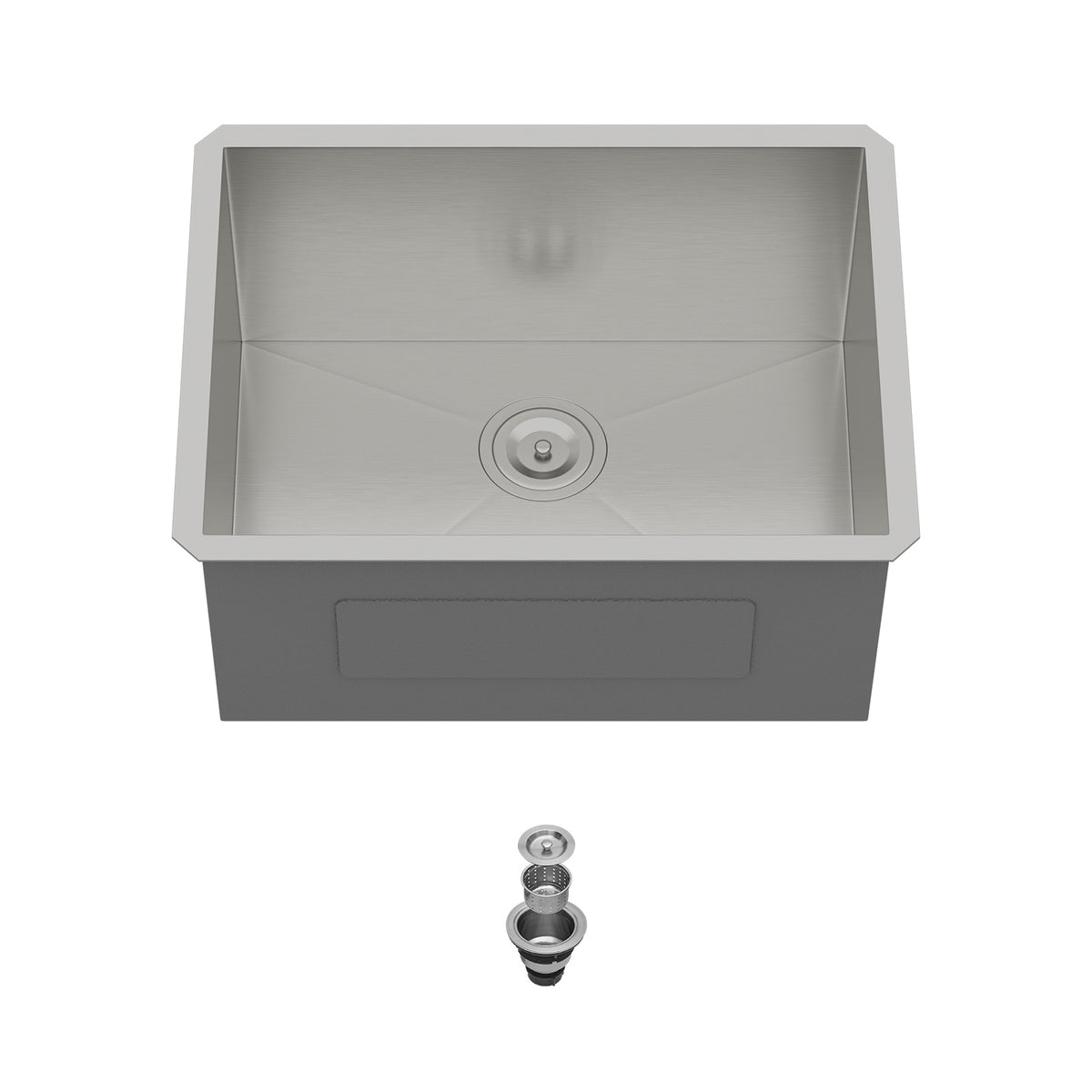 Laundry Sink 24 Inch - 24x18x12 Inch Undermount Utility Sink Deep Single Bowl