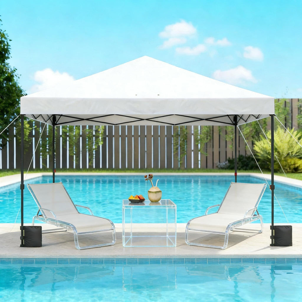 Size 10X10ft Pop Up Canopy Tent Instant Outdoor Weatherproof Shelter For Events