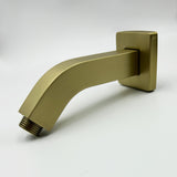 Square Shower Arm Wall Mount 1/2 NPT Tapered Threads Rain Head