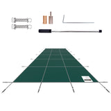 20x40 Rectangle Inground Pool Safety Cover Green Mesh