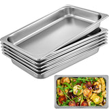 6 Pack Steam Table Pans 20.9 x 12.8 x 2.6 Inch Deep Steam Table Pan Full Size 8.