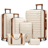 Luggage Sets 6 Piece with Duffel Bags, Hardside Expandable Suitcases with Spinne