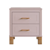Solid Wood Nightstand Pink