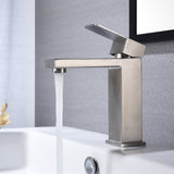 Waterfall Spout Single Handle Bathroom Sink Faucet