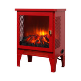 18" Electric Fireplace Stove Heater with 3D Flame Effect