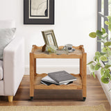 Rubberwood Nightstand Natural