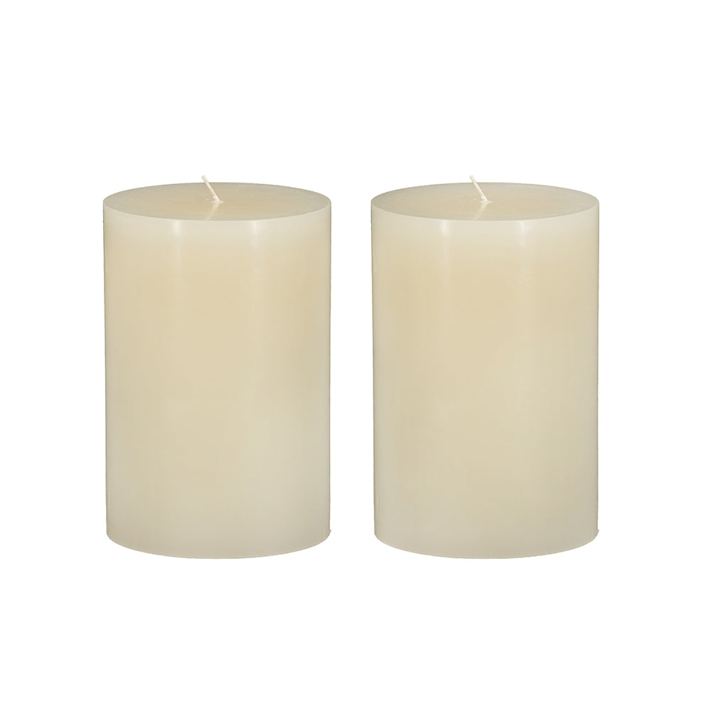 Unscented Soy Wax Candle 4x6" Ivory 2 Pack