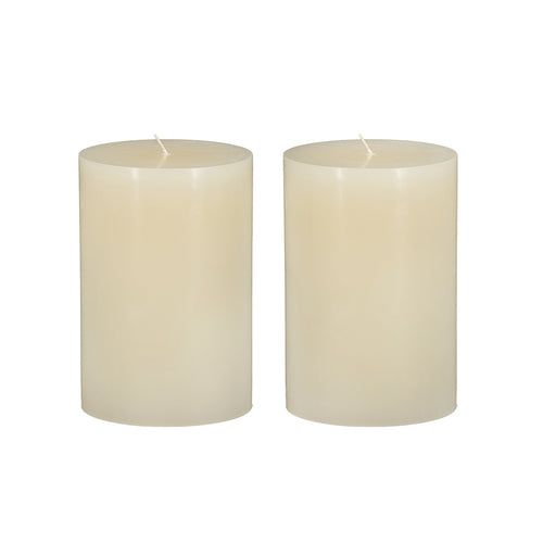 Unscented Soy Wax Candle 4x6" Ivory 2 Pack