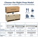 47" Refrigerated Condiment Prep Station, Countertop Topping Cooler